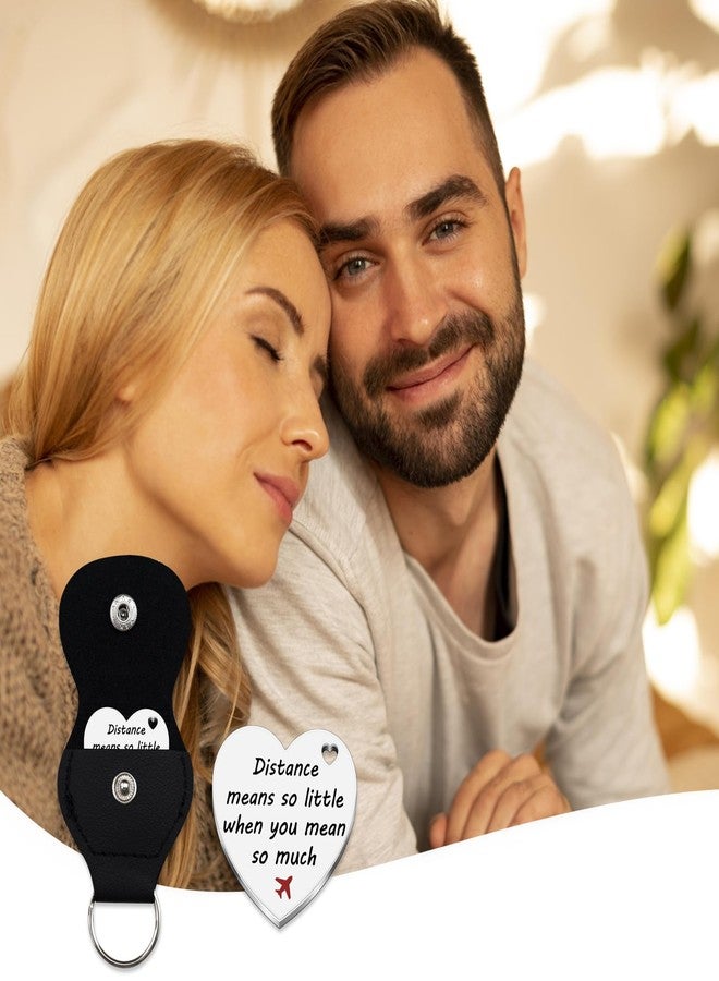 AOBIURV Long Distance Relationship Gifts Stocking Stuffers For Girlfriend Boyfriend Couples Keychains For Him Her Pocket Hug Heart Keyring for Boyfriend Girlfriend Friend Birthday Anniversary Valentines Gift - Image 4